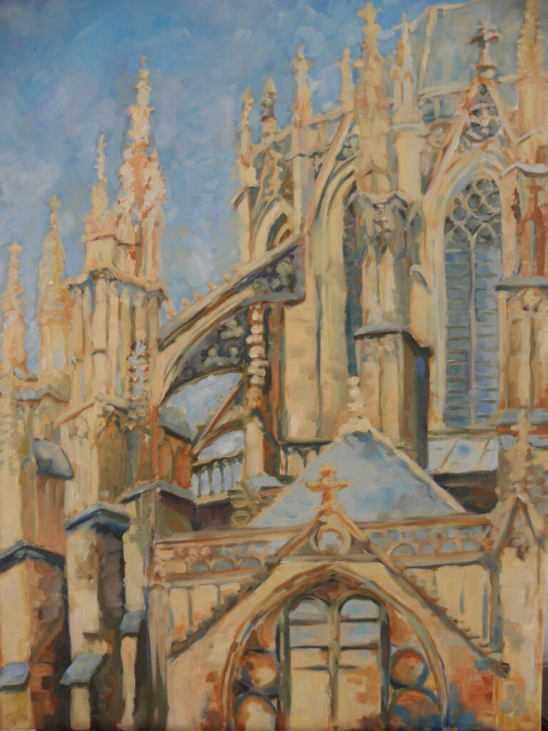 Domkerk in daglicht, Olieverf op linnen, 80 x 60 cm