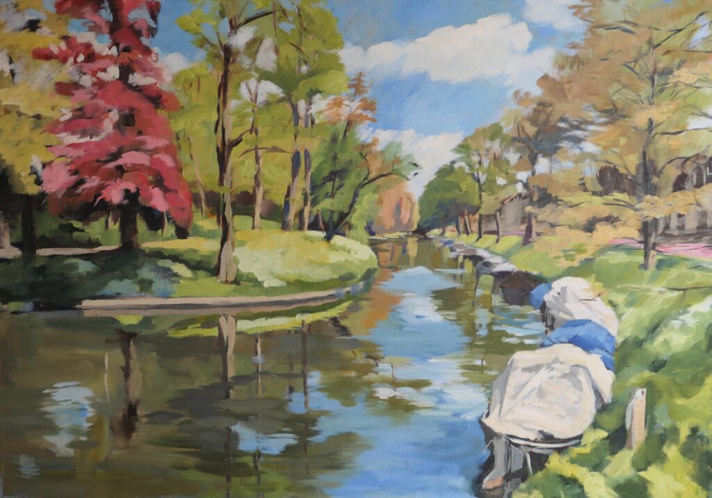 Tolsteegsingel, Olieverf op linnen, 70 x 100 cm